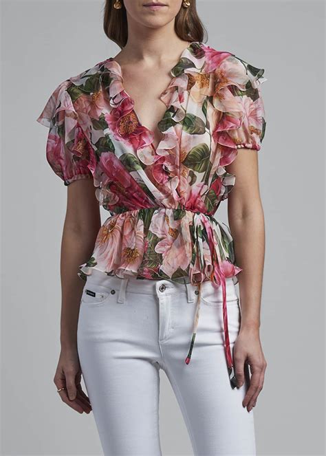 dolce gabbana floral blouse